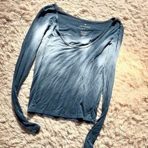 Soft & Sexy Y2K Varsity Campus Comfort Crop Top Womens S Minimalist Lounge Cozy